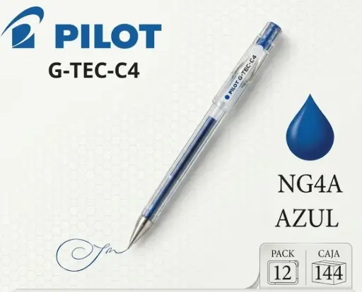 [119370] BOLÍGRAFO PILOT G-TEC-C4 AZUL