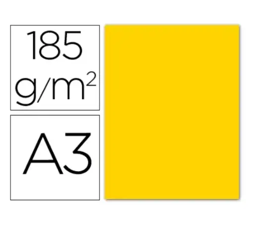 [700030] CARTULINAS CANSON IRIS A3 AMARILLO CANARIO 180 G (PACK 50 HOJAS) 420 × 297 MM  