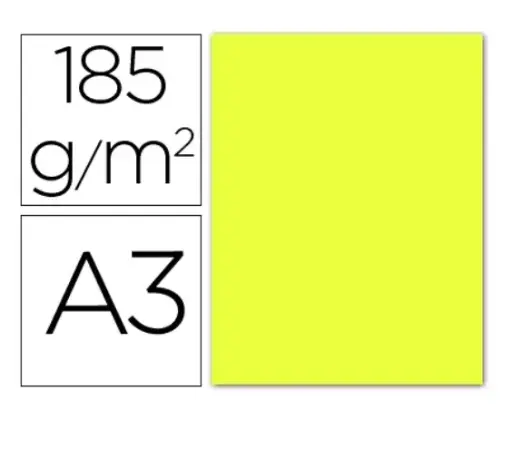 [700031] CARTULINAS CANSON IRIS A3 AMARILLO LIMON 180 G (PACK 50 HOJAS) 420 × 297 MM  