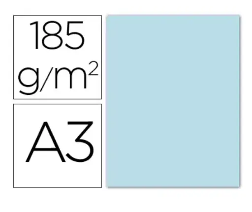 [700032] CARTULINAS CANSON IRIS A3 AZUL CIELO 180 G (PACK 50 HOJAS) 420 × 297 MM   