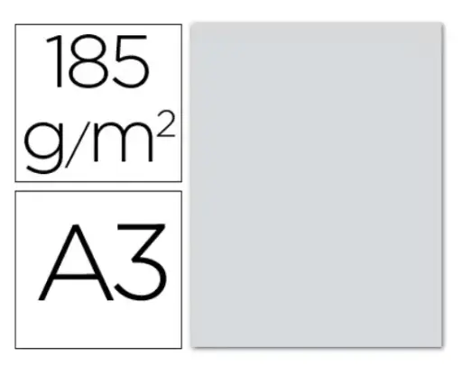 [700036] CARTULINAS CANSON IRIS A3 GRIS PERLA 180 G (PACK 50 HOJAS) 420 × 297 MM      