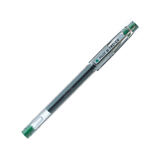 [119373] BOLÍGRAFO PILOT G-TEC-C4 VERDE · TINTA GEL · PUNTA DE AGUJA 0,4 MM · TRAZO 0,2 MM · PACK 12 UDS