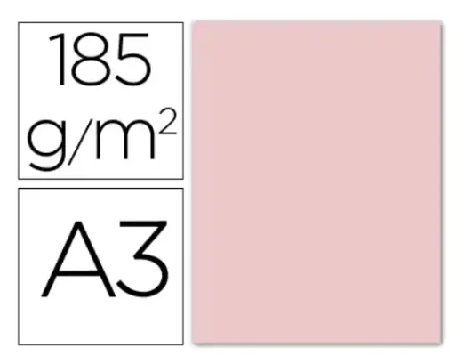 [700041] CARTULINAS CANSON IRIS A3 ROSA 180 G (PACK 50 HOJAS) 420 × 297 MM           