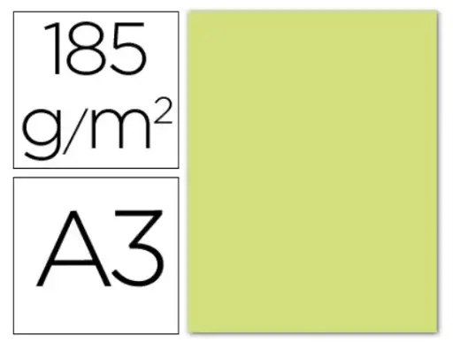 [700054] CARTULINAS CANSON IRIS A3 VERDE MANZANA 180 G (PACK 50 HOJAS) 420 × 297 MM            