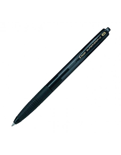 [120131] BOLÍGRAFO PILOT SUPER GRIP G NEGRO · TINTA ACEITE · PUNTA 1,0 MM · CLIC RETRÁCTIL · GRIP