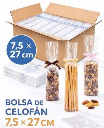 [826203] BOLSA CELOFAN 7.5X27CM 100UD