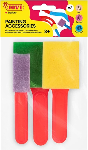 [649886] PINCEL ESPONJA GRANDE FORMAS DIVERSAS 3 UDS. JOVI