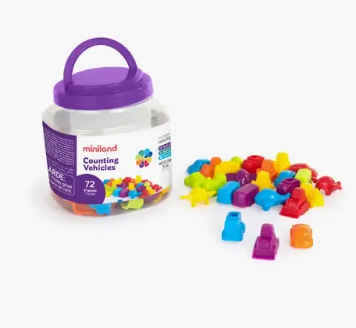 [826216] CONTADORES VEHICULOS 72 PIEZAS MINILAND
