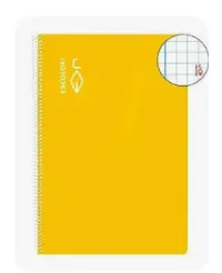 [826227] BLOC Fº ESCOLOFI 4X4 C/MARGEN T.DURA  70GR AMARILLO