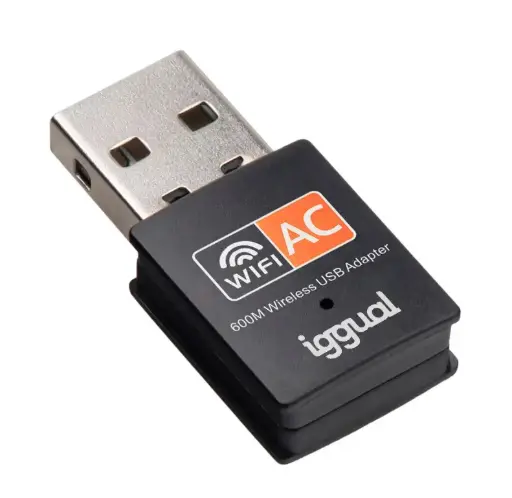 [827017] ADAPTADOR USB WIFI IGGUAL 600 MBPS DUAL 2.4G/5G