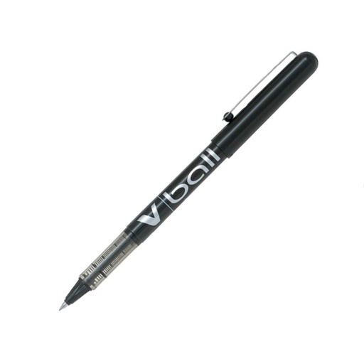 [080191] BOLÍGRAFO PILOT V-BALL 05 NEGRO · TINTA LÍQUIDA PIGMENTADA · PUNTA 0,5 MM · TRAZO 0,3 MM · PACK 12 UDS