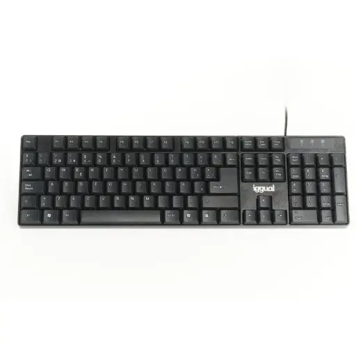 [800296] TECLADO USB ESTÁNDAR IGGUAL CK-FRAMELESS-105T NEGRO 