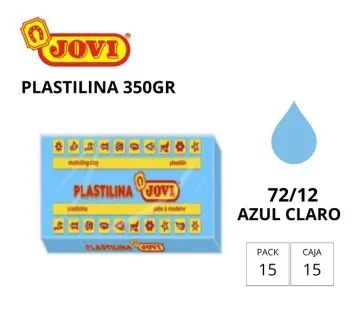 [649741] PLASTILINA JOVI GRANDE 72 AZUL CLARO 350 G