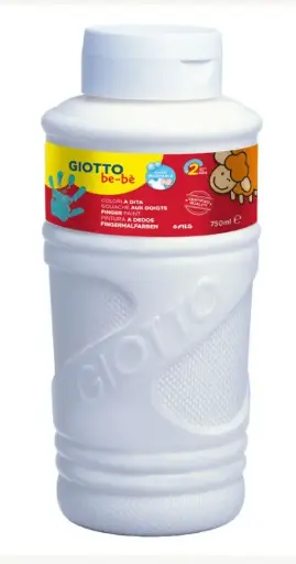 [826503] PINTURA GIOTTO DEDOS BE-BE 750ML BLANCO