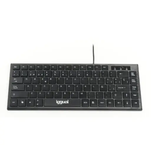 [800295] TECLADO USB COMPACTO TKL DE IGGUAL SLIM NEGRO