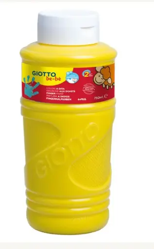 [826600] PINTURA GIOTTO DEDOS BE-BE 750ML AMARILLO