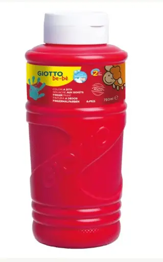 [826507] PINTURA GIOTTO DEDOS BE-BE 750ML ROJO