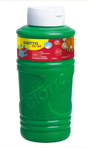 [826508] PINTURA GIOTTO DEDOS BE-BE 750ML VERDE