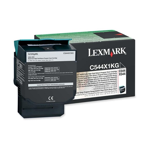 [165495] LEXMARK C544/X544 TONER NEGRO EXTRA ALTO RENDIMIENTO RETORNABLE