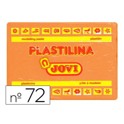 [649733] PLASTILINA JOVI  GRANDE 72 NARANJA 350 G