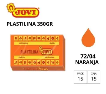 [649733] PLASTILINA JOVI GRANDE 72 NARANJA 350 G