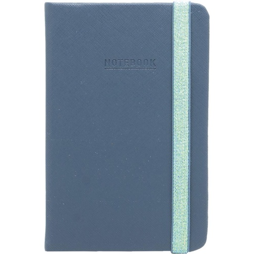 [002958] LIBRETA MO A6 C/GOMA 96H 80G AZUL