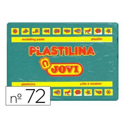 [649740] PLASTILINA JOVI  GRANDE 72 VERDE OSCURO 350 G
