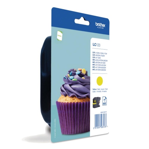 [166267] BROTHER CARTUCHO TINTA  AMARILLO MFC-J4410DW/MFC-J4510DW, 600 PAG