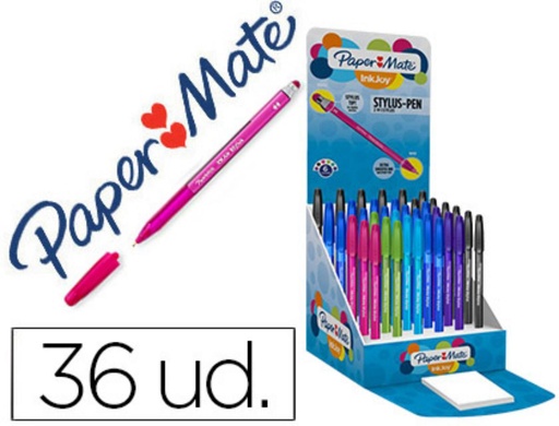 [118850] BOLÍGRAFO PAPER MATE INKJOY 100 CAP EXPOSITOR 36 UDS SURTIDOS