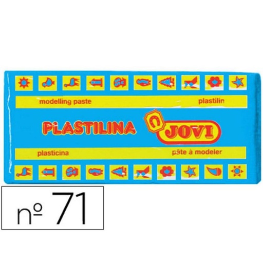 [630124] PLASTILINA JOVI MEDIANA 71 AZUL CLARO 150 G