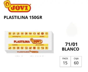 [630126] PLASTILINA JOVI MEDIANA 71 BLANCO 150G