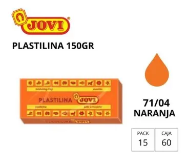 [630130] PLASTILINA JOVI MEDIANA 71 NARANJA 150G