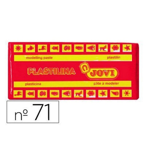 [630132] PLASTILINA JOVI MEDIANA 71 ROJA 150 G