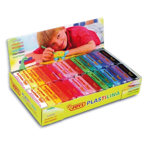 [649954] PLASTILINA JOVI PEQUEÑA 70 CAJA DE 30 UNIDADES 50 G COLORES SURTIDOS