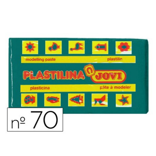 [649725] PLASTILINA JOVI PEQUEÑA 70 VERDE OSCURO 50 G
