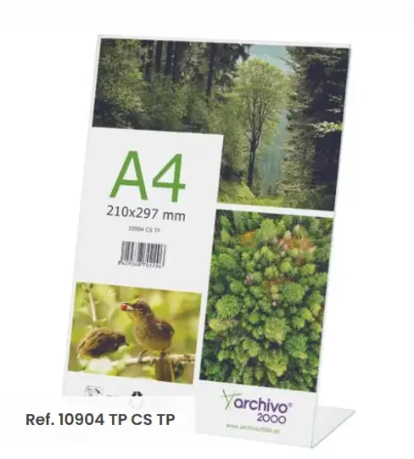 [069218] SOPORTE DE SOBREMESA EN FORMA DE L ARCHIVO 2000 A4 VERTICAL