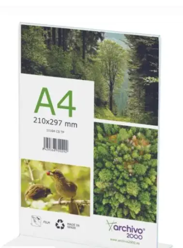 [068989] SOPORTE DE SOBREMESA EN FORMA DE T ARCHIVO 2000 A4 VERTICAL