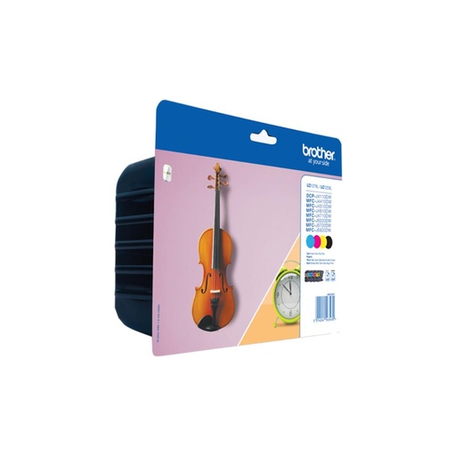 [165216] BROTHER PACK CARTUCHOS NEGRO, CIAN, MAGENTA Y AMARILLO  MFC-J4410DW/MFC-J4510DW, 1200 PAG