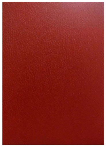 [250057] TAPAS CARTON ENCUADERNACIÓN CARTÓN GOFRADO A4 ROJO (PACK 50 UDS.)