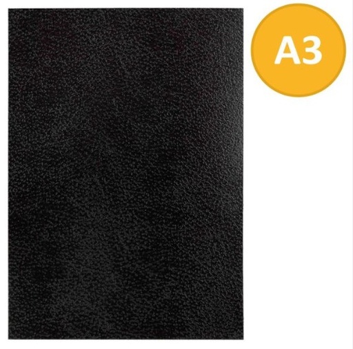 [250051] TAPAS CARTON GOFRADO PARA ENCUADERNAR A3 DE CARTÓN GOFRADO NEGRO 0,9 MM