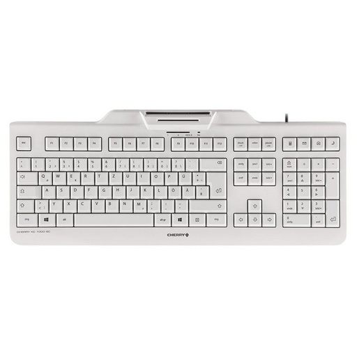 [120468] TECLADO CON LECTOR DE CHIP INTEGRADO (DNIe) BLANCO CHERRY