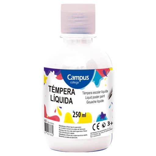 [630568] TEMPERA CAMPUS 250/GR BLANCO