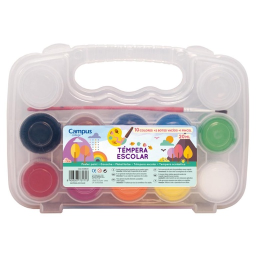 [630634] TEMPERA CAMPUS MALETIN 10COL.+