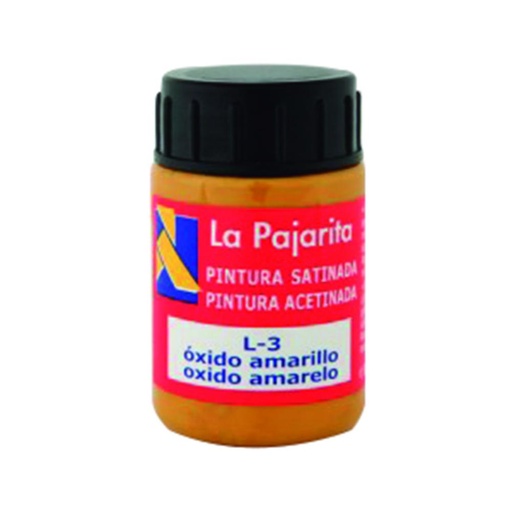 [649849] PINTURA SATINADA AMARILLO OXIDO 35ML L-03 LA PAJARITA