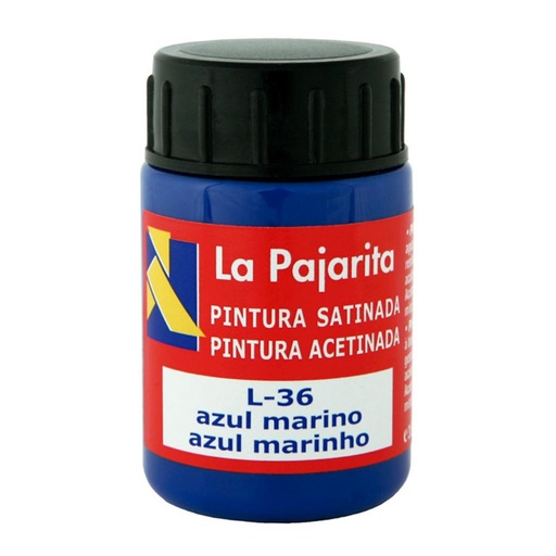 [649872] PINTURA SATINADA AZUL MAR 35ML L-36 LA PAJARITA