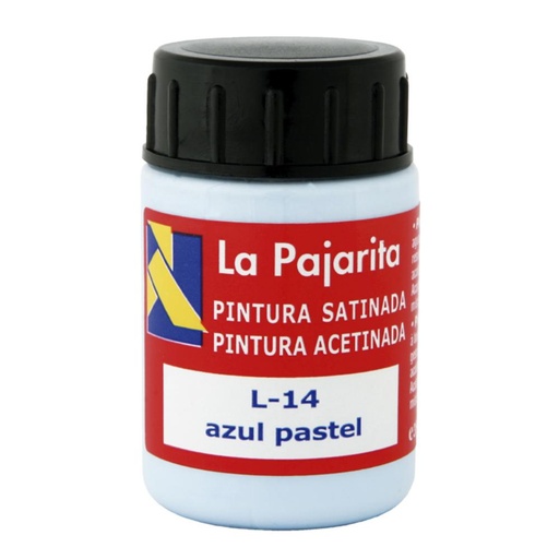 [649866] PINTURA SATINADA AZUL PASTEL 35ML L-14 LA PAJARITA