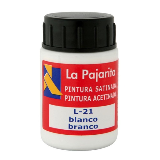 [649844] PINTURA SATINADA BLANCO 35ML L-21 LA PAJARITA