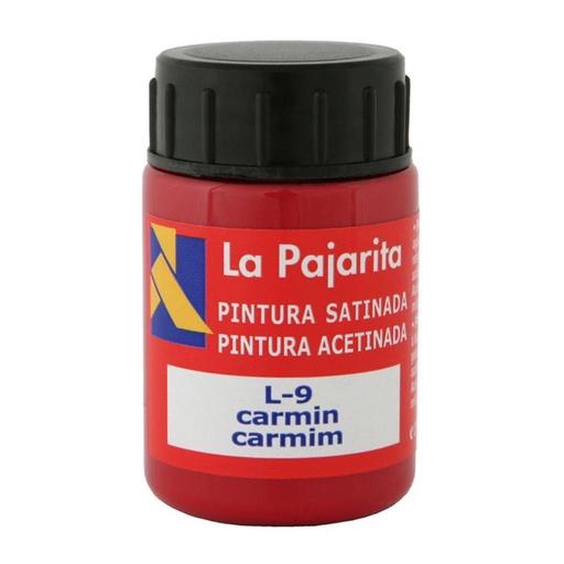 [649861] PINTURA SATINADA CARMIN 35ML L-09 LA PAJARITA