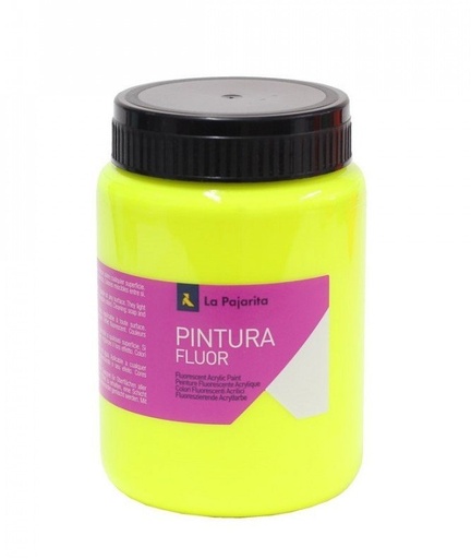 [825210] PINTURA SATINADA FLUORESCENTE F-01 AMARILLO CANARIO 375ML LA PAJARITA