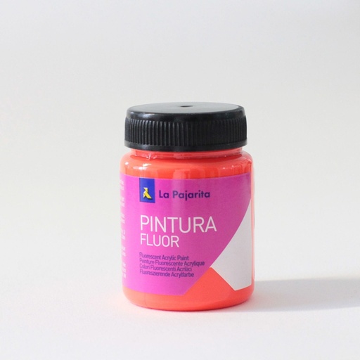 [825211] PINTURA SATINADA FLUORESCENTE F-03 ROJO AMAPOLA 375ML LA PAJARITA